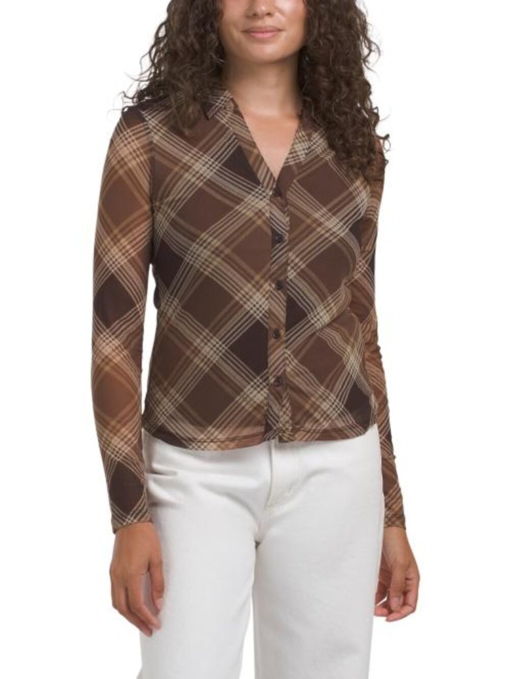 SANCTUARY Long Sleeve Button Top
